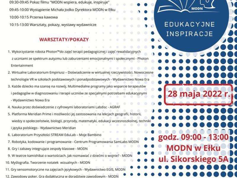 Regionalne Forum Edukacyjne ,,Edukacyjne inspiracje”.