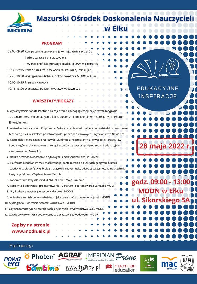 Regionalne Forum Edukacyjne ,,Edukacyjne inspiracje”.