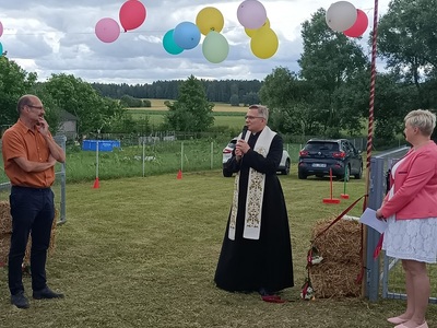 Otwarcie miejsca spotkań w Iwaśkach. 