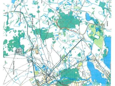 Mapa z wyznaczoną trasą objazdu 