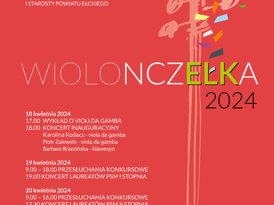 Plakat WiolonczELKa 2024