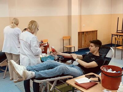 Akcja krwiodawstwa w ełckim ,,Mechaniaku”
