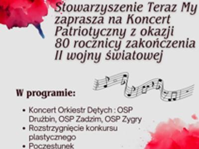 Plakat - koncert patriotyczny