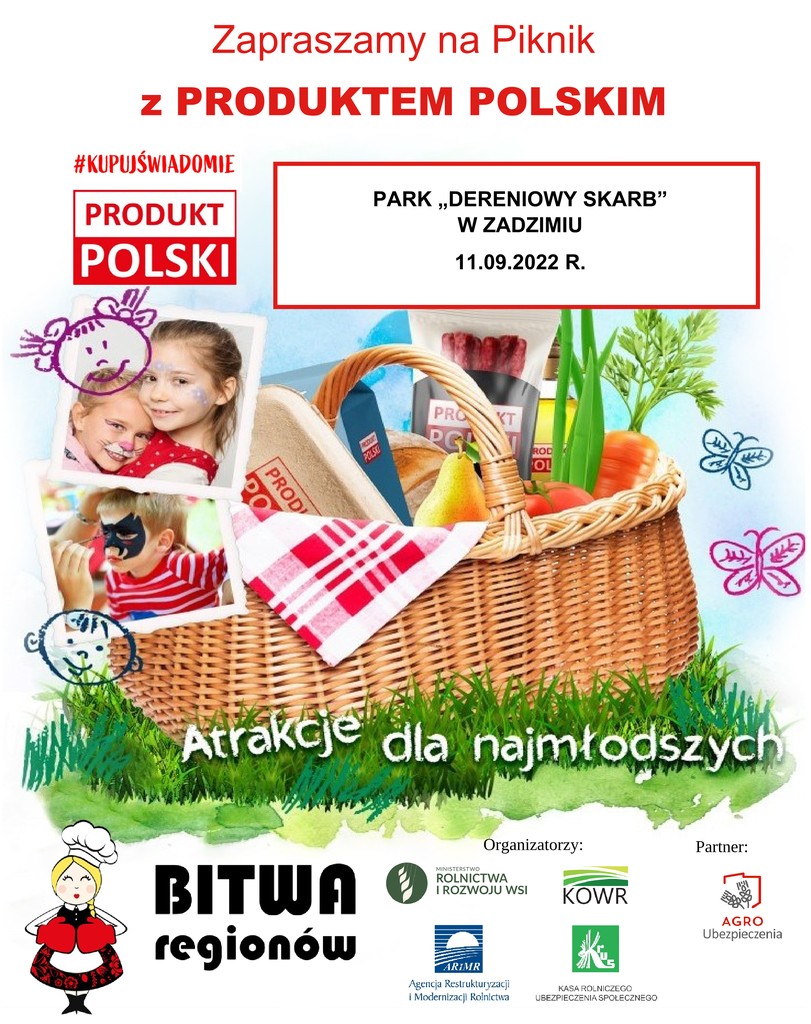 Piknik z produktem polskim plakat