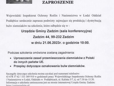 szkolenie dla producentów ziemniaka