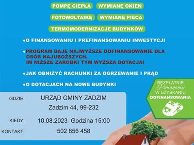 Spotkanie informacyjne - plakat