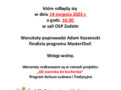 Warsztaty pieczenia chleba