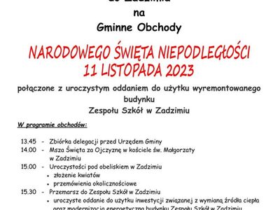 Zaproszenie 11 listopada 2023
