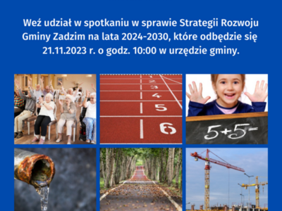 Spotkanie w sprawie Strategii Rozwoju Gminy Zadzim na lata 2024-2030
