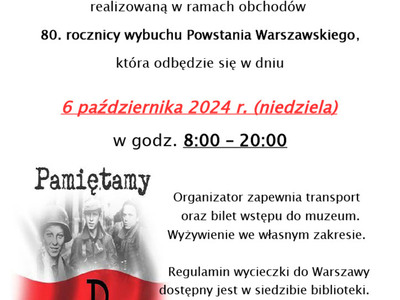 PLakat - wycieczka
