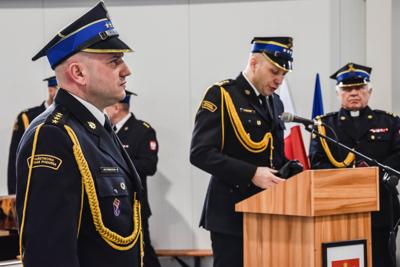 Uroczyste przekazanie obowiązków Komendanta PSP w Sławnie