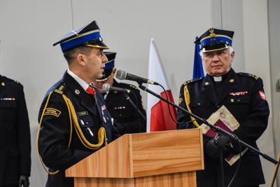 Uroczyste przekazanie obowiązków Komendanta PSP w Sławnie