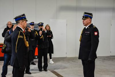 Uroczyste przekazanie obowiązków Komendanta PSP w Sławnie