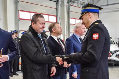 Uroczyste przekazanie obowiązków Komendanta PSP w Sławnie