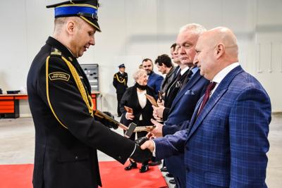 Uroczyste przekazanie obowiązków Komendanta PSP w Sławnie