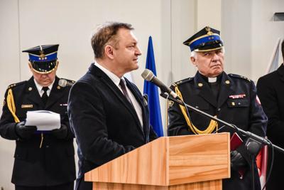 Uroczyste przekazanie obowiązków Komendanta PSP w Sławnie
