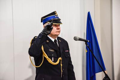 Uroczyste przekazanie obowiązków Komendanta PSP w Sławnie