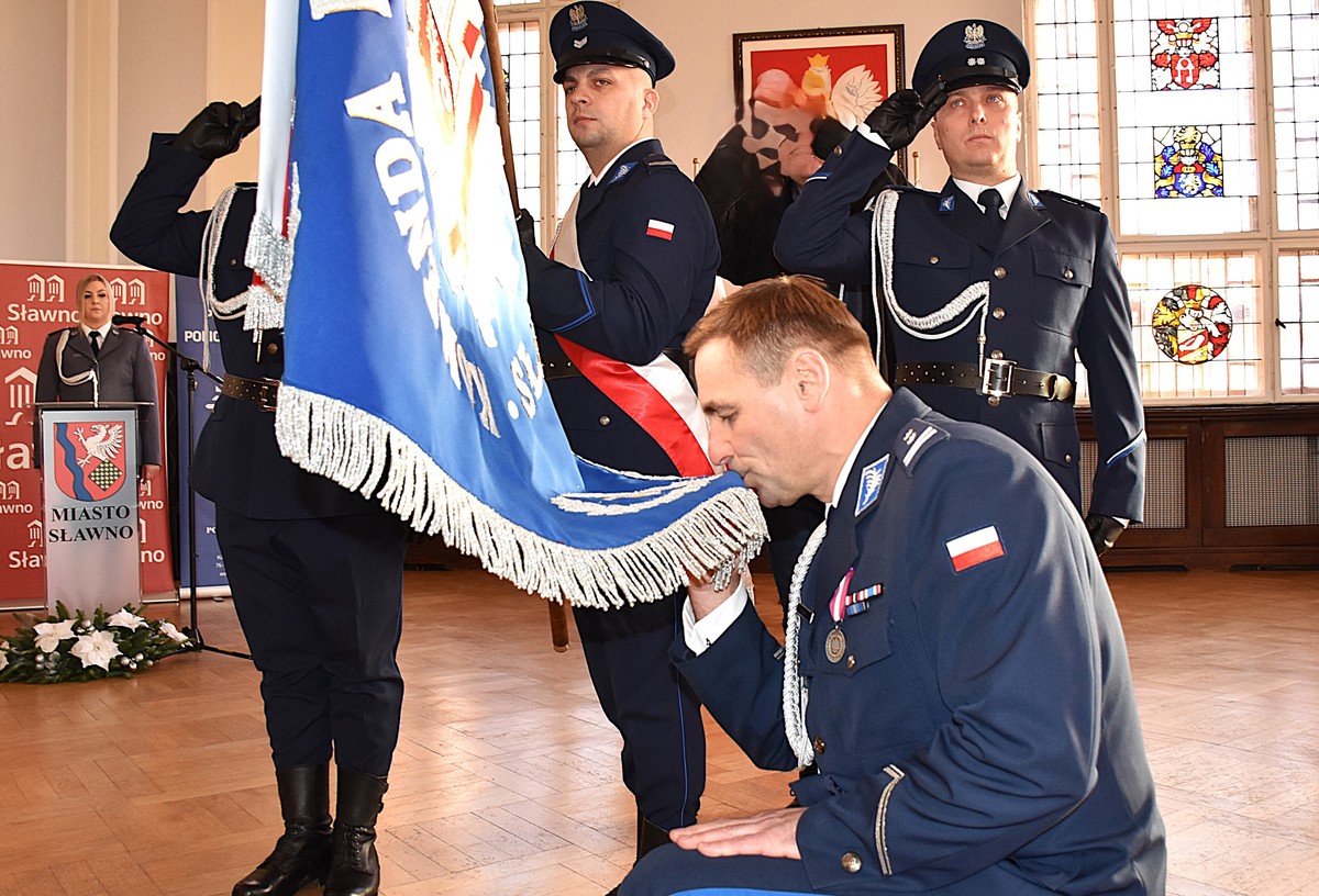 
Uroczyste wprowadzenie Komendanta Powiatowego Policji w Sławnie...
