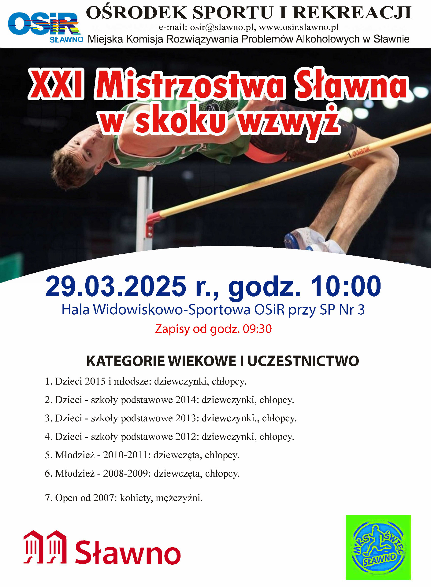 XXI Mistrzostwa Sławna w Skoku wzwyż