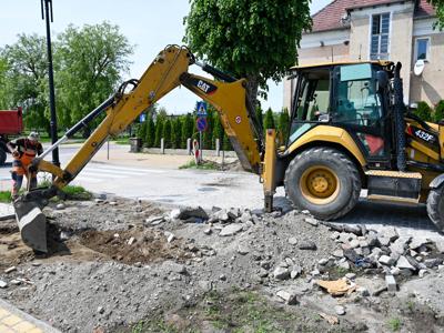 Trwają prace przy przebudowie ulicy Matejki