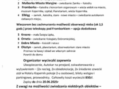 Związek Emerytów i Rencistów - wycieczka