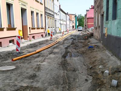 Trwa przebudowa ulic w centrum Sławna