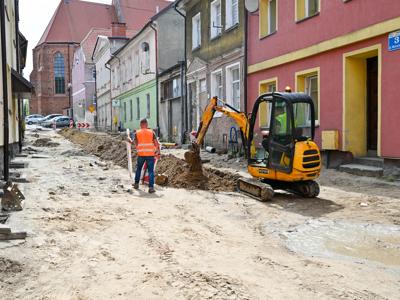 Trwa przebudowa ulic w centrum Sławna