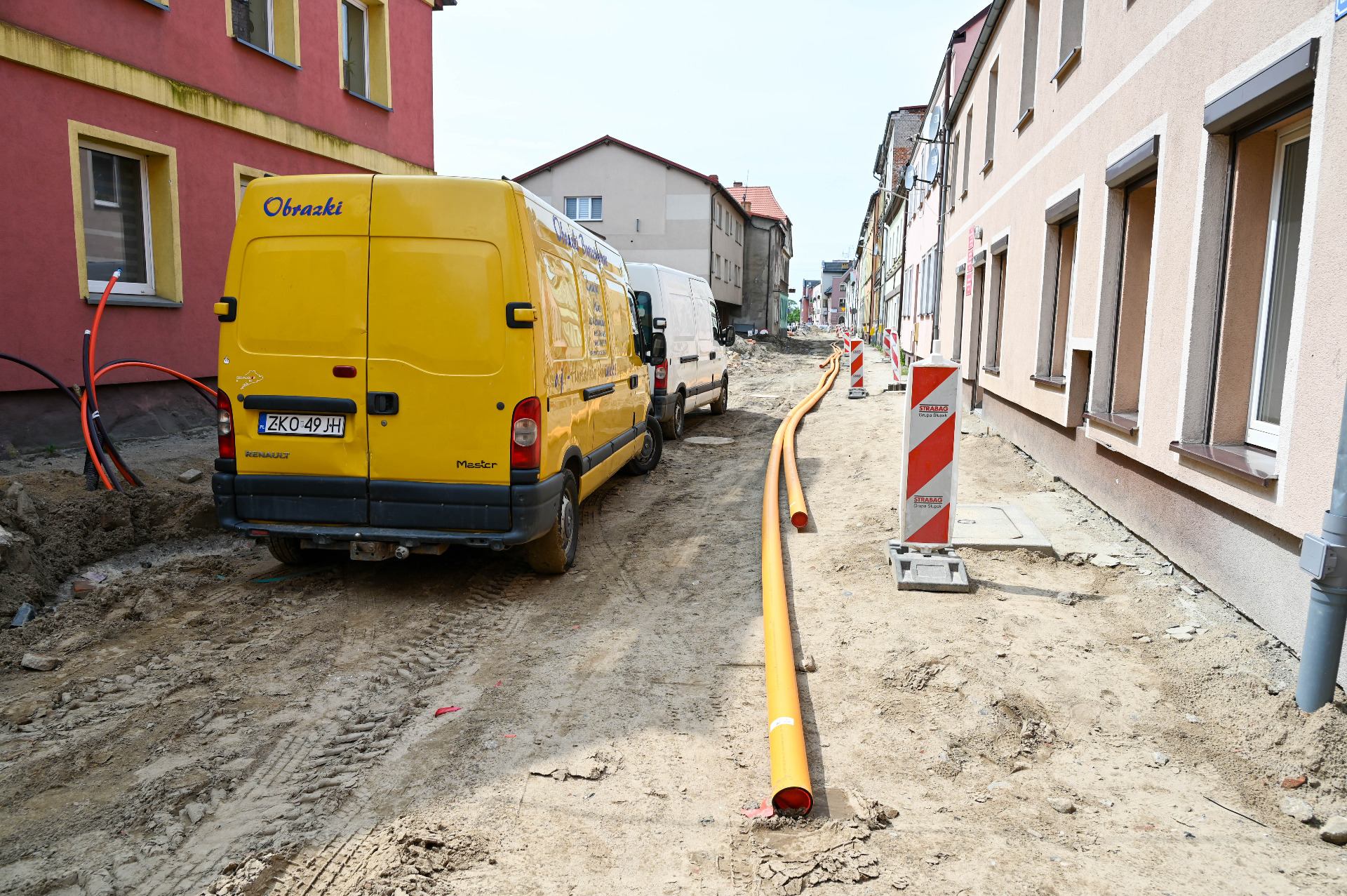 Trwa przebudowa ulic w centrum Sławna