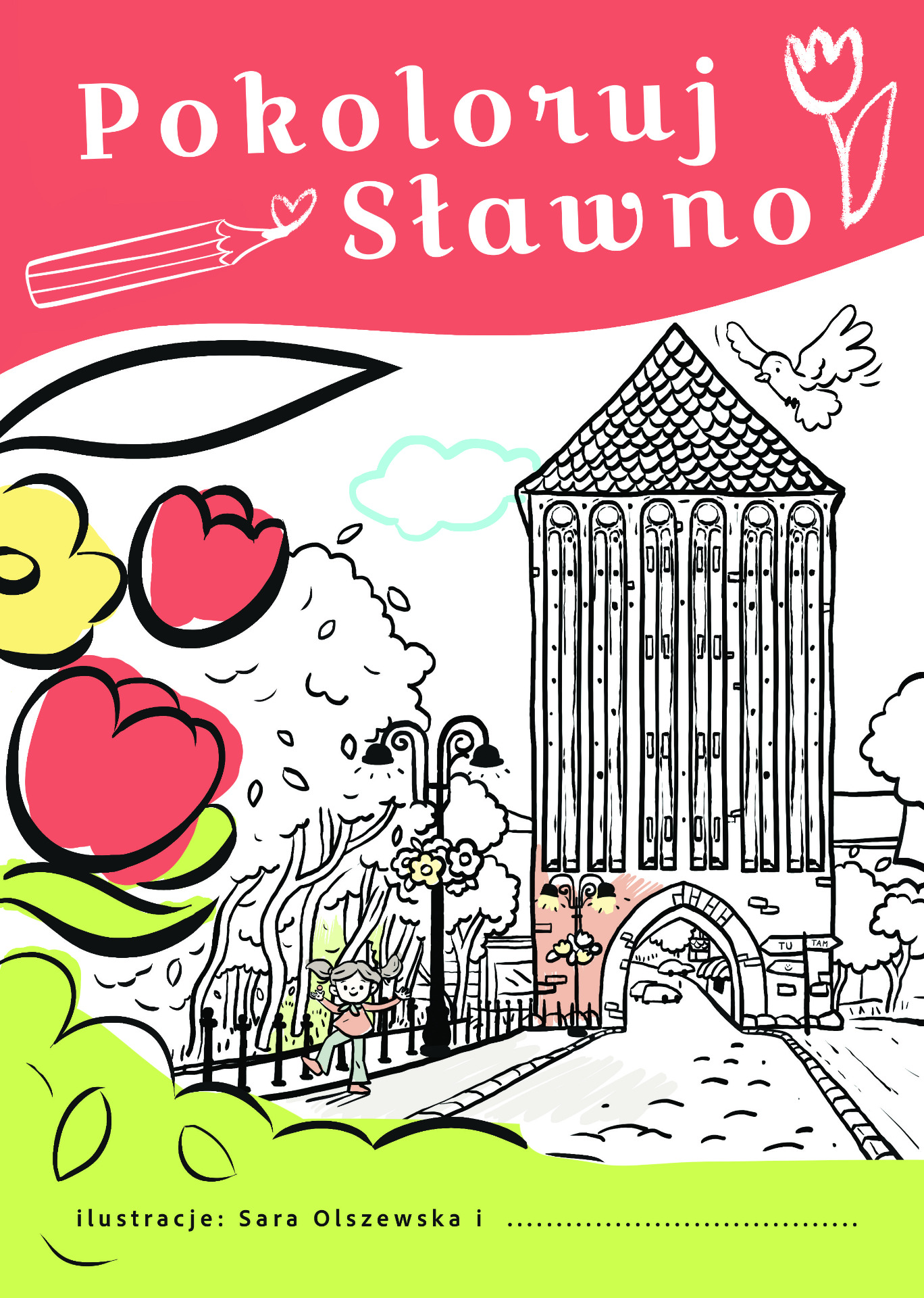 Kolorowanka „Pokoloruj Sławno” – miasto widziane oczami najmłodszych