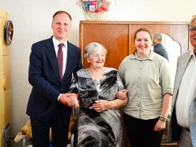 95. urodziny mieszkanki Sławna