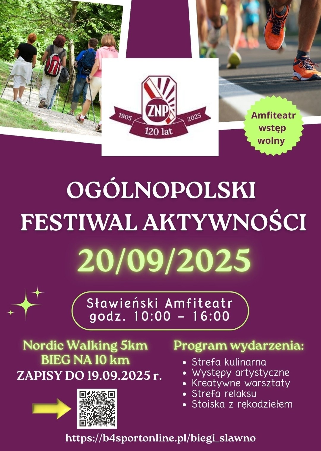 Ogólnopolski Festiwal Aktywności w Sławnie – świętujemy 120 lat ZNP!
