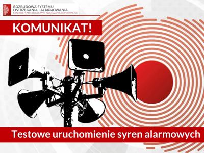 Testowe uruchomienie syren