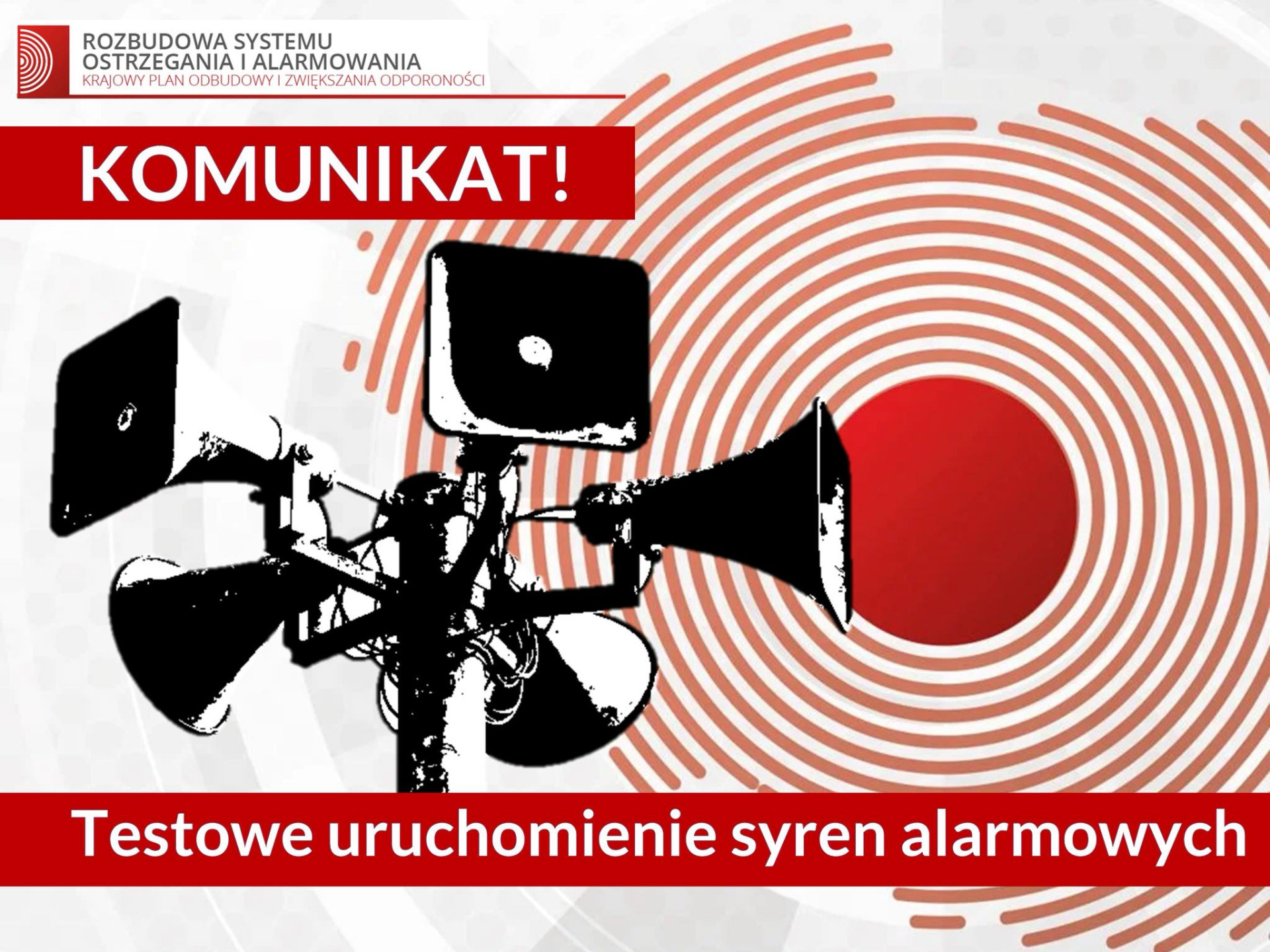 Testowe uruchomienie syren