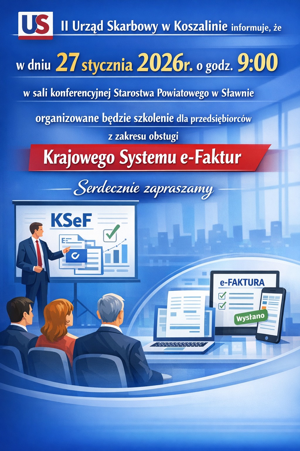 Bezpłatne szkolenie z obsługi Krajowego Systemu e-Faktur (KSeF)