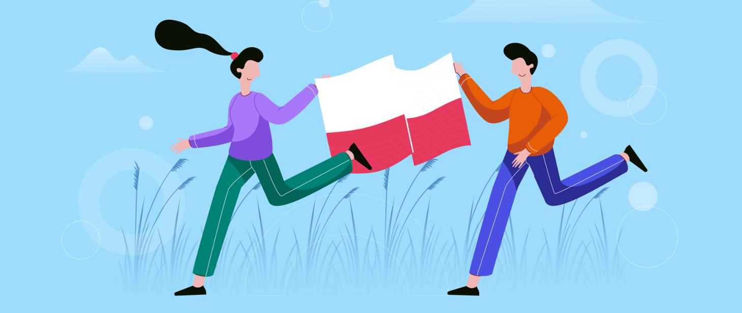 Grafika Bialo Czerwona