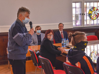 Wręczenie nagród dla zawodników MKS Święc Sławno