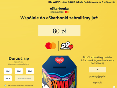 eSkarbonka sławieńskiego sztabu WOŚP