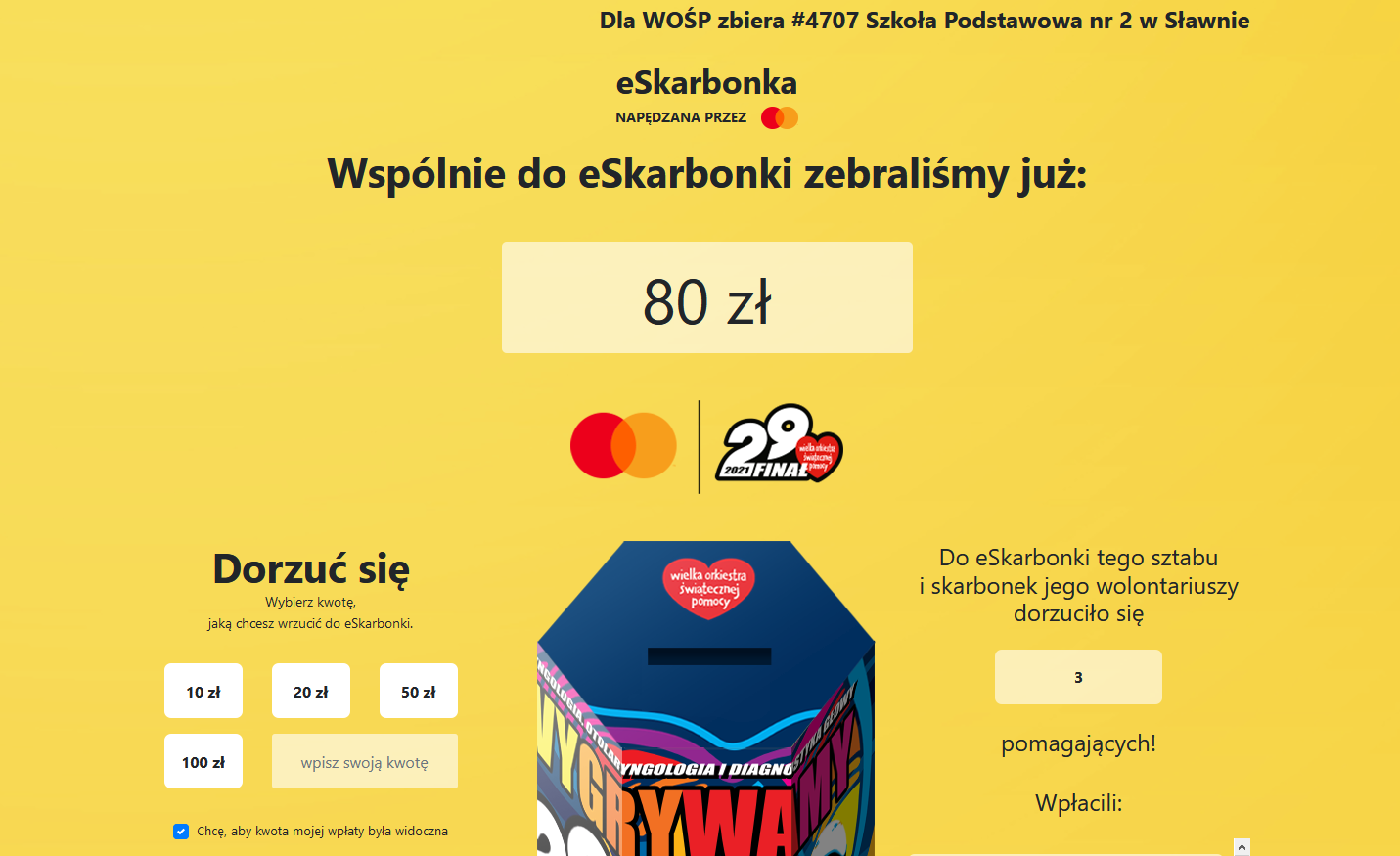 
eSkarbonka sławieńskiego sztabu WOŚP
