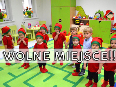 Wolne miejsce w Żłobku Miejskim
