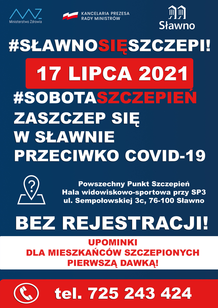 Zaszczep się bez formalności w Powszechnym Punkcie Szczepień w Sławnie