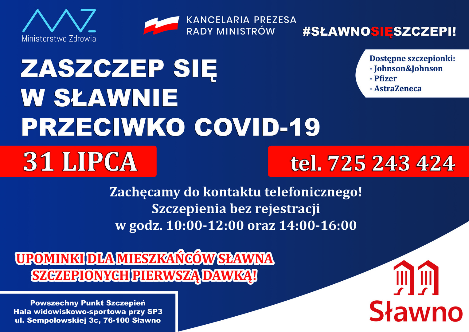 
Kolejna akcja #SławnoSzczepiSię
