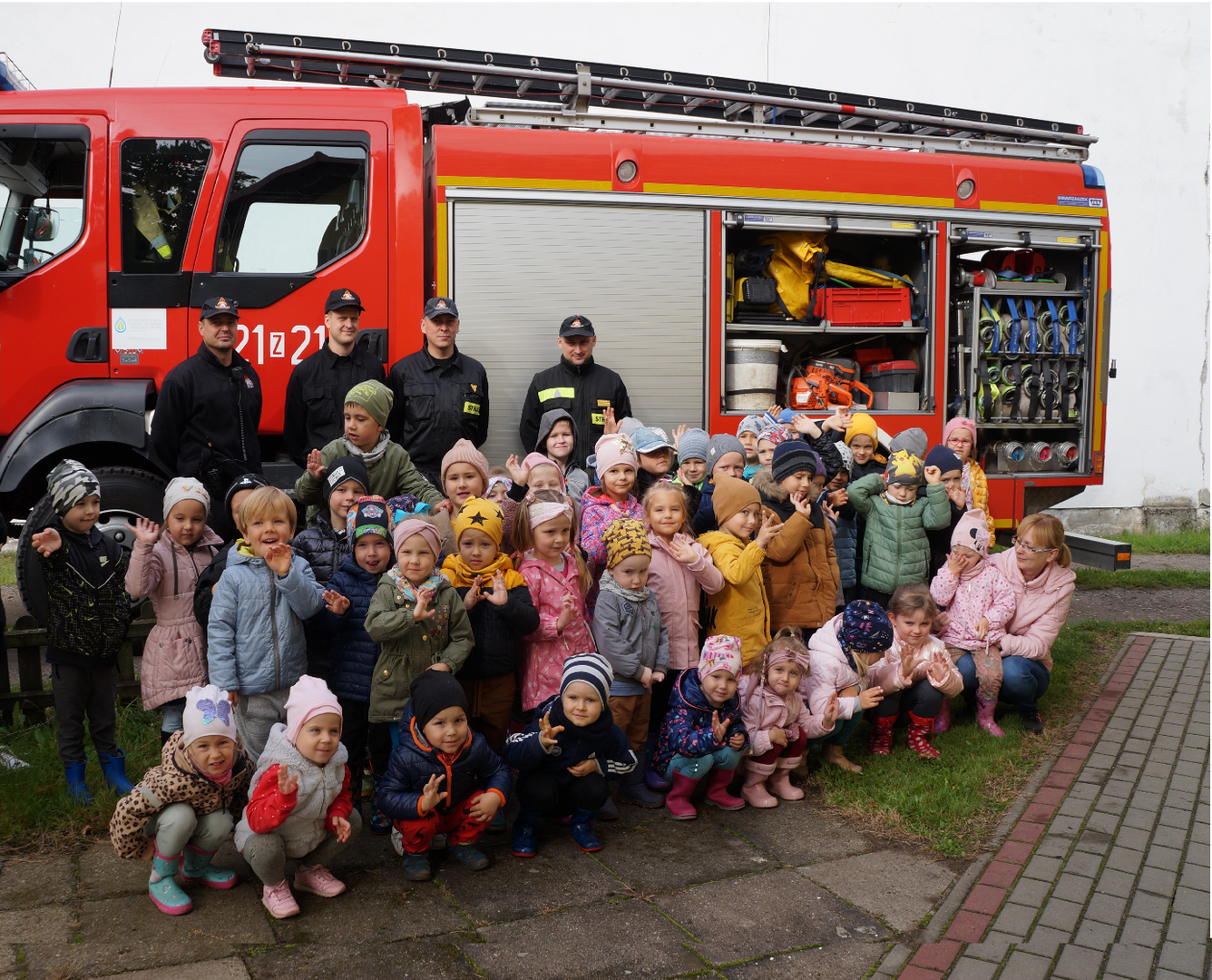 
Ćwiczenia alarmowe u przedszkolaków
