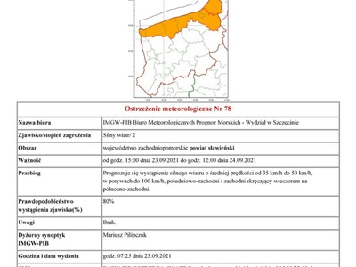 Ostrzeżenie meteorologiczne
