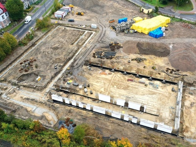 Trwają intensywne prace przy budowie nowoczesnego Parku Handlowego