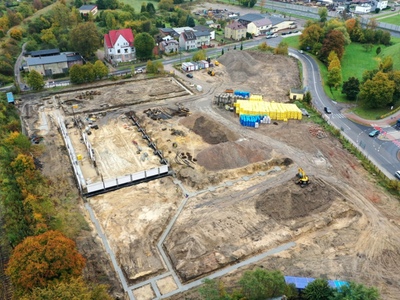 Trwają intensywne prace przy budowie nowoczesnego Parku Handlowego