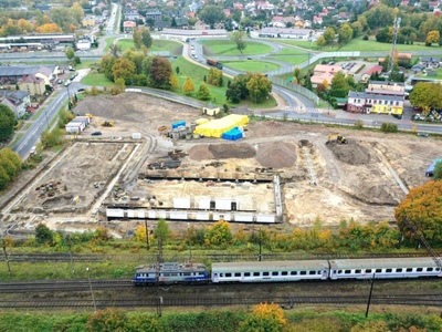 Trwają intensywne prace przy budowie nowoczesnego Parku Handlowego