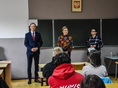 
Lekcja o ekologii z burmistrzem Sławna
