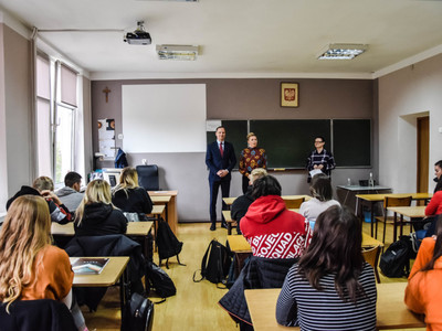 
Lekcja o ekologii z burmistrzem Sławna
