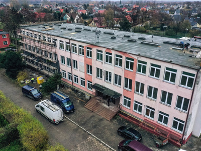 
Trwają prace przy przebudowie budynków przy ul. Kossaka 31
