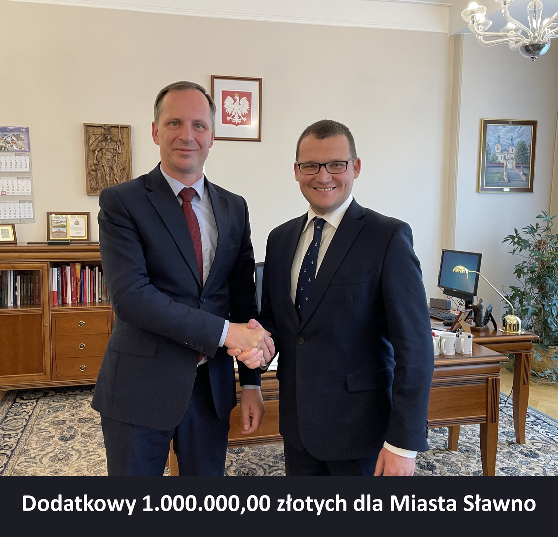 Dodatkowy milion złotych na realizację inwestycji w Sławnie
